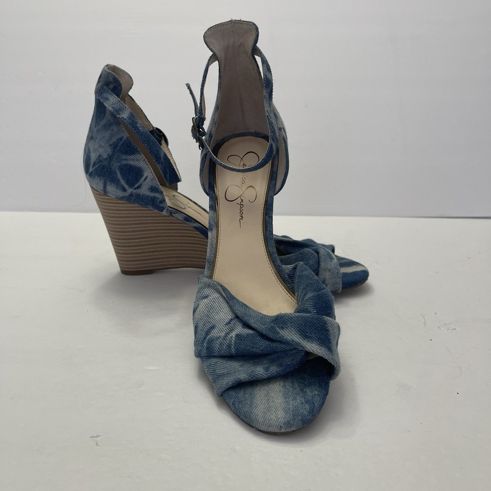 Jessica Simpson Blue Denim Sandals
